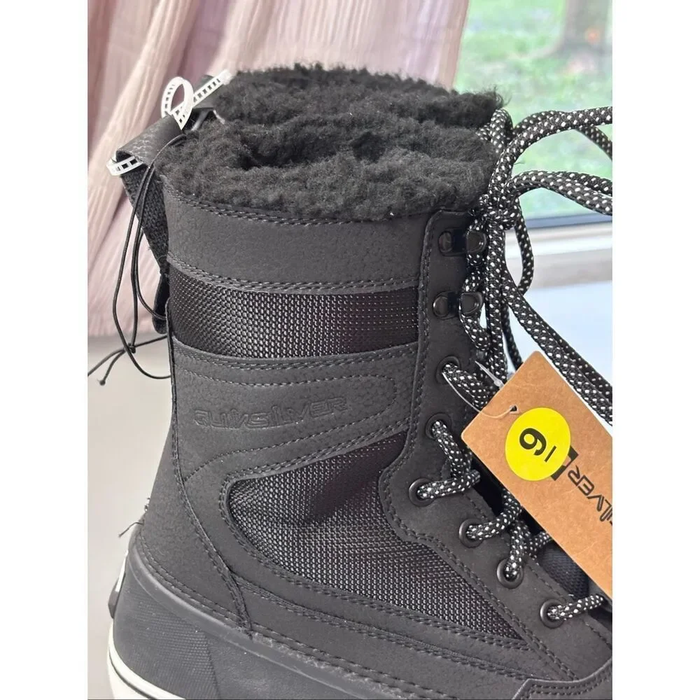 Quicksilver Sub Zero Hi Snowboot black Mens Size 9